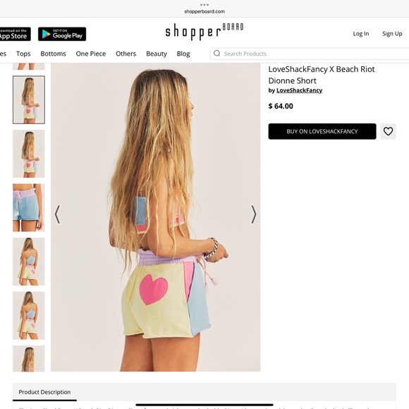 LoveShackFancy Beach Riot Shorts - Picture 5 of 6